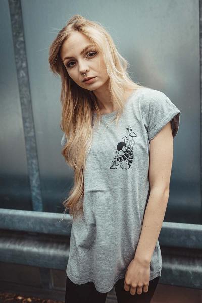 Girl - Mushroom Shirt [heathergrey]