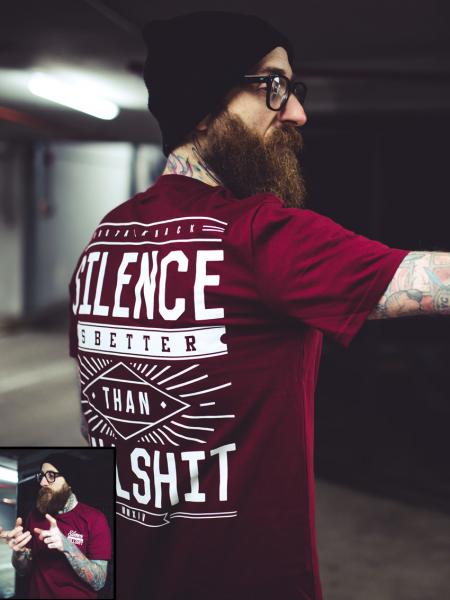 Silence Shirt [burgundy]