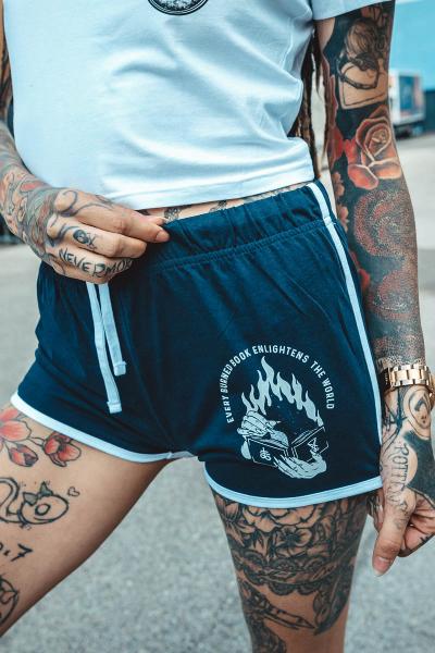 Girl - Burning Book Shorts [Navy]