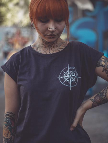 Compass Extended Shirt [purple night]